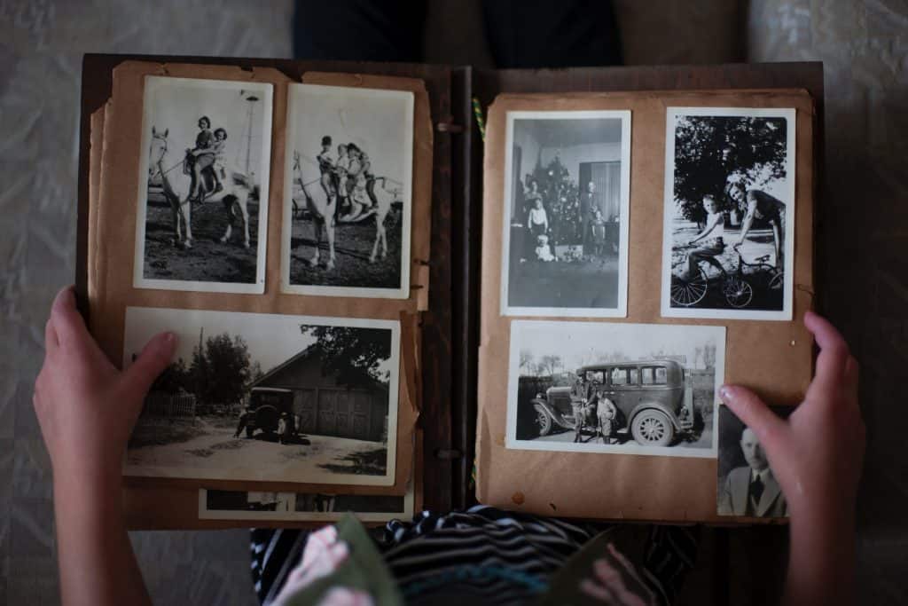 Photo albums are great storage solutions, and can be recovered to change their look!
