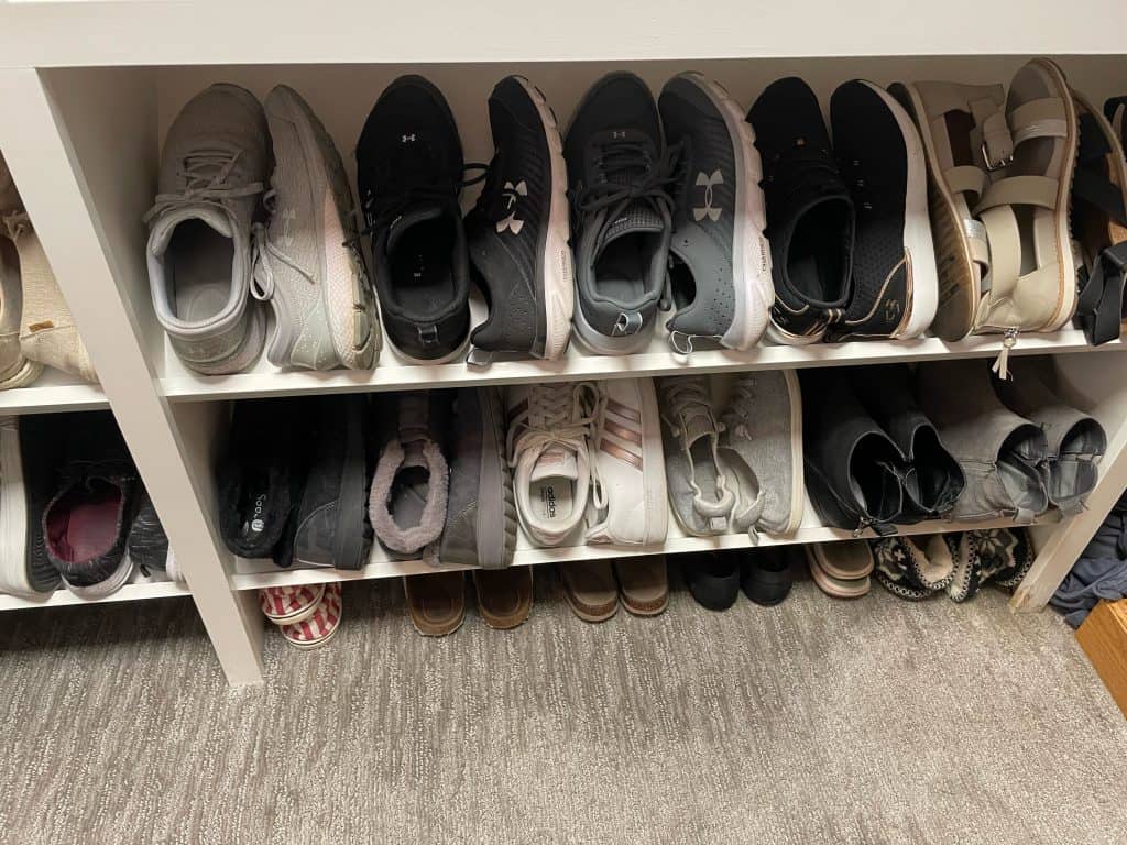 How to store your shoes to create space