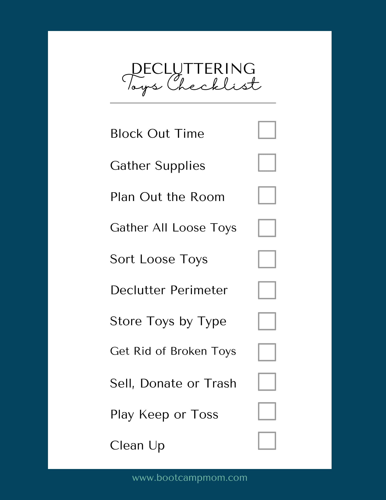 How to Declutter Toys