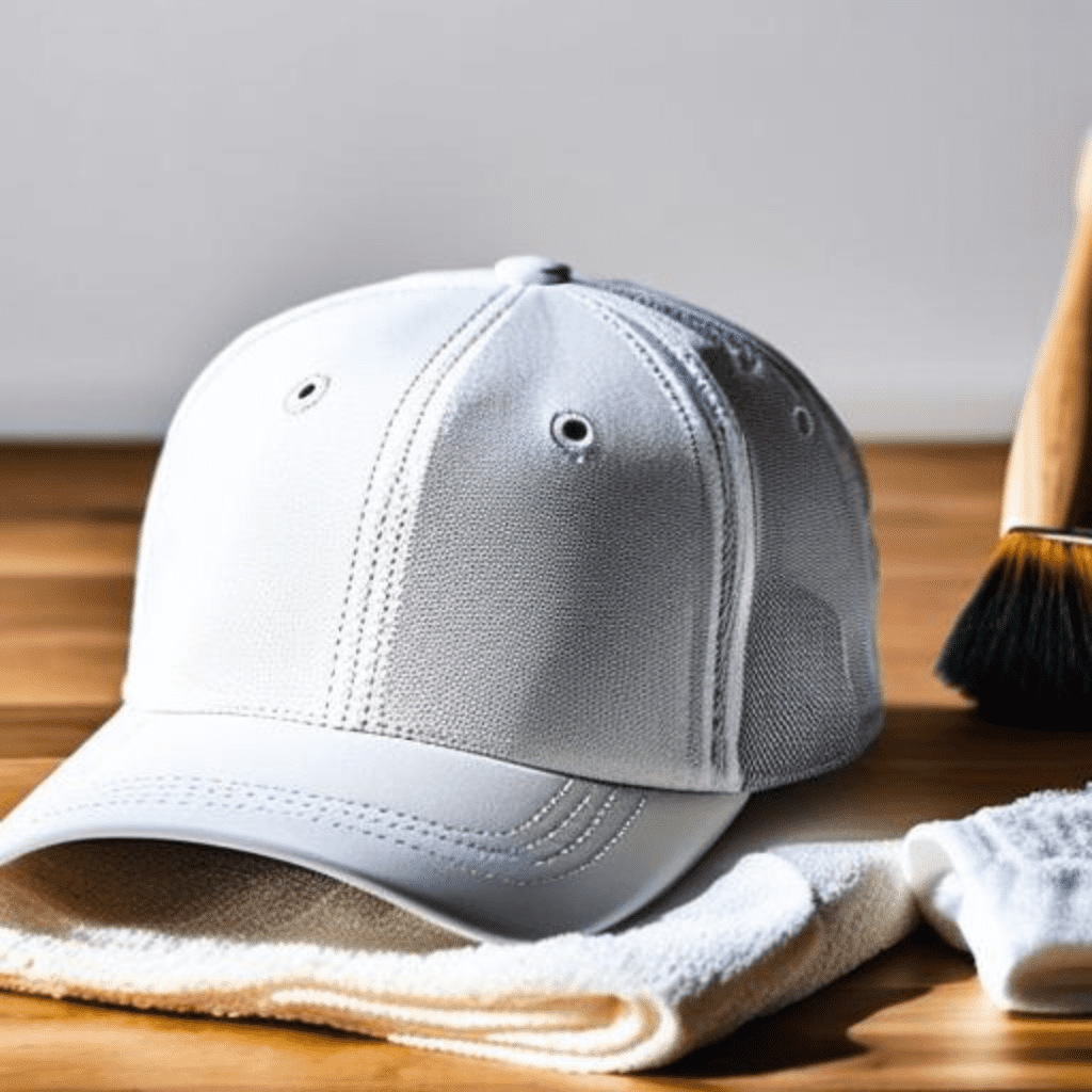 Using a wash cloth and a small brush to clean your hats can help keep them in good condition.